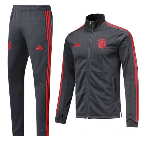Bayern Munich 19/20 Training Jacket Tracksuit Gray With Pants